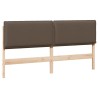 Tête de lit capitonnée Gris Naturel et Clair 180 cm Pin massif 583666583666
