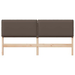 Tête de lit capitonnée Gris Naturel et Clair 180 cm Pin massif 583666583666