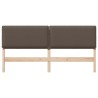 Tête de lit capitonnée Gris Naturel et Clair 180 cm Pin massif 583666583666