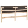 Tête de lit capitonnée Gris Naturel et Clair 180 cm Pin massif 583666583666