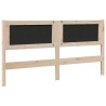 Tête de lit capitonnée Marron 160 cm Pin massif 583669583669