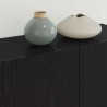 Unité murale de TV 5 pcs Chêne noir Bois d'ingénierie 583672583672