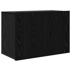Unité murale de TV 5 pcs Chêne noir Bois d'ingénierie 583672583672