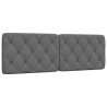Coussin de tête de lit gris foncé 160 cm tissu 583673583673