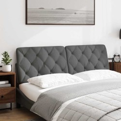 Coussin de tête de lit gris foncé 160 cm tissu 583673583673