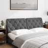 Coussin de tête de lit gris foncé 160 cm tissu 583673583673