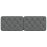 Coussin de tête de lit gris foncé 160 cm tissu 583673583673
