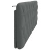Coussin de tête de lit gris foncé 160 cm tissu 583673583673