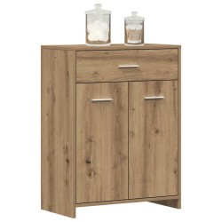 Armoire de salle de bain chêne artisanal 60x33x80 cm 583677583677
