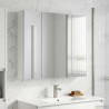 Armoire Miroir de Salle de Bain Blanc 83,5 x 15,5 x 70 cm 583679583679