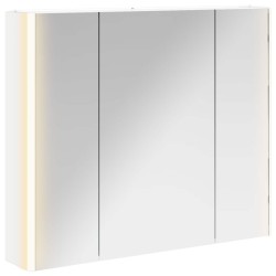 Armoire Miroir de Salle de Bain Blanc 83,5 x 15,5 x 70 cm 583679583679