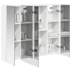 Armoire Miroir de Salle de Bain Blanc 83,5 x 15,5 x 70 cm 583679583679