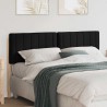 Tête de lit capitonnée Marron et Noir 160 cm Pin massif 583680583680