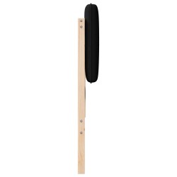 Tête de lit capitonnée Marron et Noir 160 cm Pin massif 583680583680