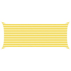 Voile d'ombre Jaune et blanc 5 x 2 m 100 % polyester Oxford 583682583682