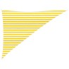 Voile d'ombre Jaune et blanc 3 x 4 x 5 m 100 % polyester Oxford 583684583684