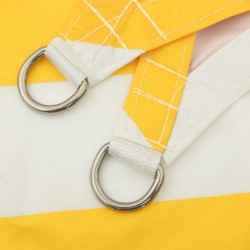Voile d'ombre Jaune et blanc 3 x 4 x 5 m 100 % polyester Oxford 583684583684