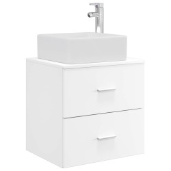 Vanité de lavabo mural Blanc 53 x 34,5 x 63 cm 583686583686