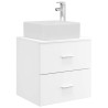 Vanité de lavabo mural Blanc 53 x 34,5 x 63 cm 583686583686