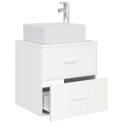 Vanité de lavabo mural Blanc 53 x 34,5 x 63 cm 583686583686