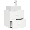 Vanité de lavabo mural Blanc 53 x 34,5 x 63 cm 583686583686