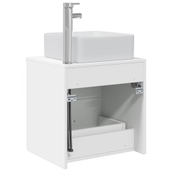 Vanité de lavabo mural Blanc 53 x 34,5 x 63 cm 583686583686