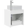 Vanité de lavabo mural Blanc 53 x 34,5 x 63 cm 583686583686