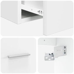 Vanité de lavabo mural Blanc 53 x 34,5 x 63 cm 583686583686