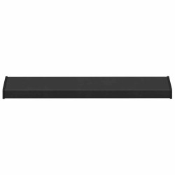 Appui de fenêtre Noir avec grain de bois 80 x 25 x 4,5 cm PVC 583688583688