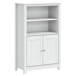 Armoire de salle de bain BERG blanc 69,5x34x110 cm pin massif 583689583689
