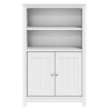 Armoire de salle de bain BERG blanc 69,5x34x110 cm pin massif 583689583689