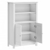 Armoire de salle de bain BERG blanc 69,5x34x110 cm pin massif 583689583689