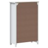 Armoire de salle de bain BERG blanc 69,5x34x110 cm pin massif 583689583689