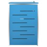 Abri pour trois poubelles 207x77,5x115 cm Inox 583707583707