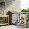 Abri de jardin Gris 59 x 56 x 113,5 cm Bois de Sapin Massif 583708583708