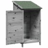 Abri de jardin Gris 59 x 56 x 113,5 cm Bois de Sapin Massif 583708583708