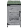 Abri de jardin Gris 59 x 56 x 113,5 cm Bois de Sapin Massif 583708583708