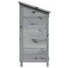 Abri de jardin Gris 59 x 56 x 113,5 cm Bois de Sapin Massif 583708583708