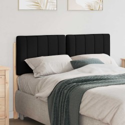 Tête de lit capitonnée Marron et Noir 120 cm Pin massif 583710583710