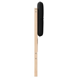 Tête de lit capitonnée Marron et Noir 180 cm Pin massif 583711583711