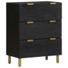 Buffet noir 60x33x75 cm bois d'ingénierie 583712583712