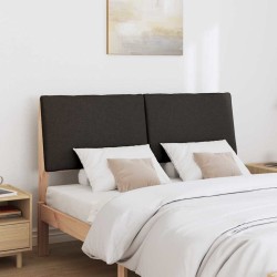 Tête de lit capitonnée Noir 160 cm Pin massif 583713583713