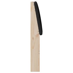 Tête de lit capitonnée Noir 160 cm Pin massif 583713583713