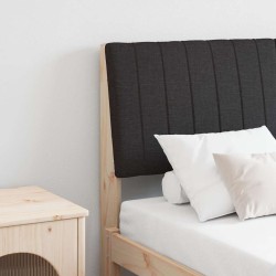 Tête de lit capitonnée Noir 140 cm Pin massif 583715583715
