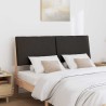 Tête de lit capitonnée Noir 140 cm Pin massif 583717583717