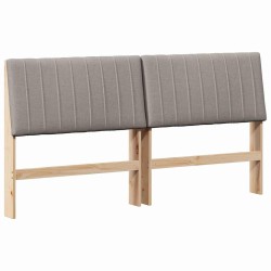 Tête de lit capitonnée Taupe 180 cm Pin massif 583718583718
