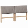 Tête de lit capitonnée Taupe 180 cm Pin massif 583718583718