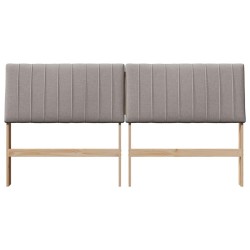 Tête de lit capitonnée Taupe 180 cm Pin massif 583718583718