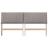 Tête de lit capitonnée Taupe 180 cm Pin massif 583718583718