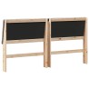Tête de lit capitonnée Taupe 180 cm Pin massif 583718583718